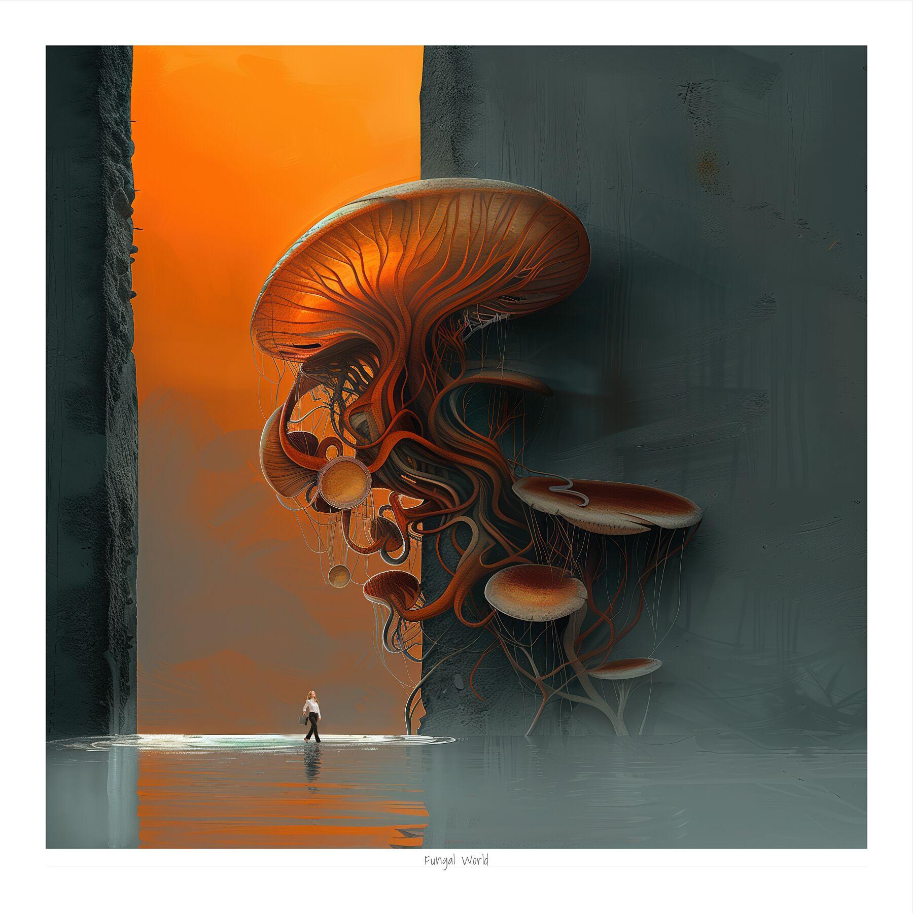 Fungal World — Archival Print Edition of 30 - Will Flavell Art